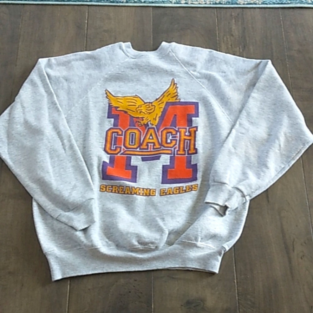VTG 1993 SCREAMING EAGLES USA MADE TULEX SWEATSHIRT MENS L.